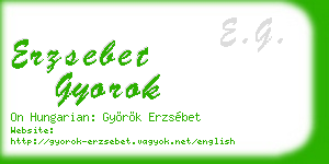 erzsebet gyorok business card